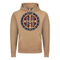 Vintage Coffee Saint Benedict Medal 1 Vintage Hoodie - SnappyArt