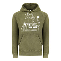 Vintage Olive The KIFFNESS X ALUGALUG white cat Classic Vintage Hoodie - SnappyArt