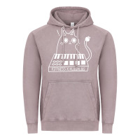 Vintage Zinc The KIFFNESS X ALUGALUG white cat Classic Vintage Hoodie - SnappyArt