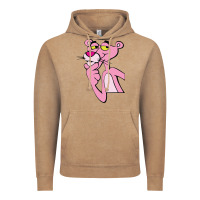 Vintage Coffee pink panther Vintage Hoodie - SnappyArt