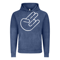 Vintage Denim shocker hand Vintage Hoodie - SnappyArt