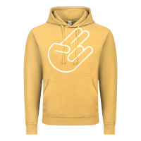 Vintage Mustard shocker hand Vintage Hoodie - SnappyArt