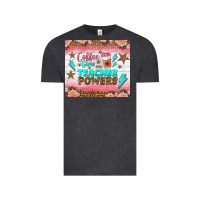 Vintage Black coffee gives me teacher powers tumbler Vintage Tee - BundleAndBundleShop