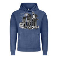 Vintage Denim the ghost and mr chicken green Vintage Hoodie - FloraArt