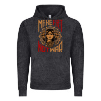 Vintage Black make art not war symbol Vintage Hoodie - FloraArt