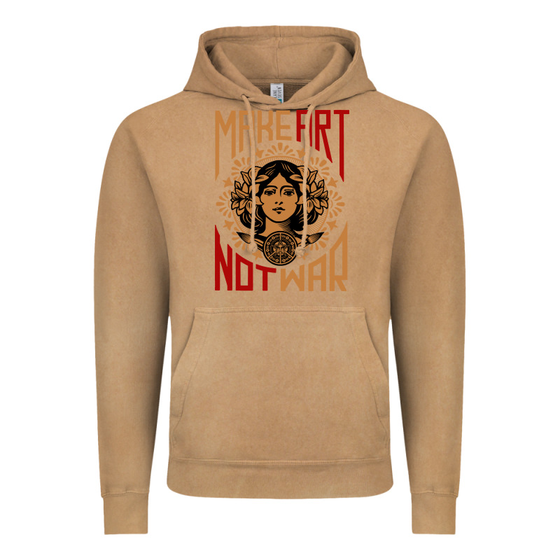 Make Art Not War Symbol Vintage Hoodie by FloraArt | Teevron