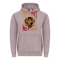 Vintage Zinc make art not war symbol Vintage Hoodie - FloraArt