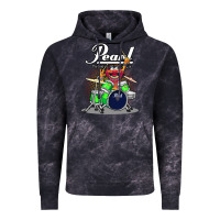 Cloud Black ANIMAL DRUMMER PEARL DRUMS Vintage Hoodie - FloraArt