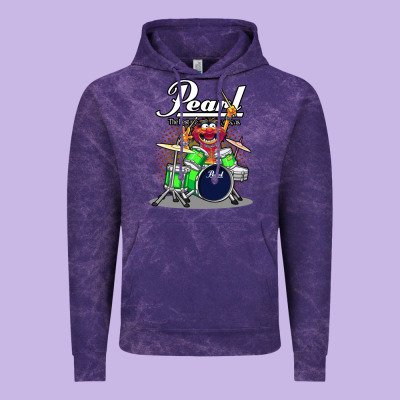 Animal Drummer Pearl Drums Vintage Hoodie Designed By Floraart