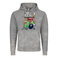 Cloud Rock ANIMAL DRUMMER PEARL DRUMS Vintage Hoodie - FloraArt
