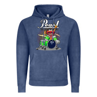 Vintage Denim ANIMAL DRUMMER PEARL DRUMS Vintage Hoodie - FloraArt