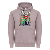 Vintage Zinc ANIMAL DRUMMER PEARL DRUMS Vintage Hoodie - FloraArt
