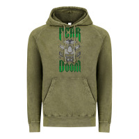 Vintage Olive Fear Doom Vintage Hoodie - FloraArt