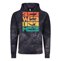 Cloud Black retro vintage swimming gift for swimmers t shirt Vintage Hoodie - FloraArt