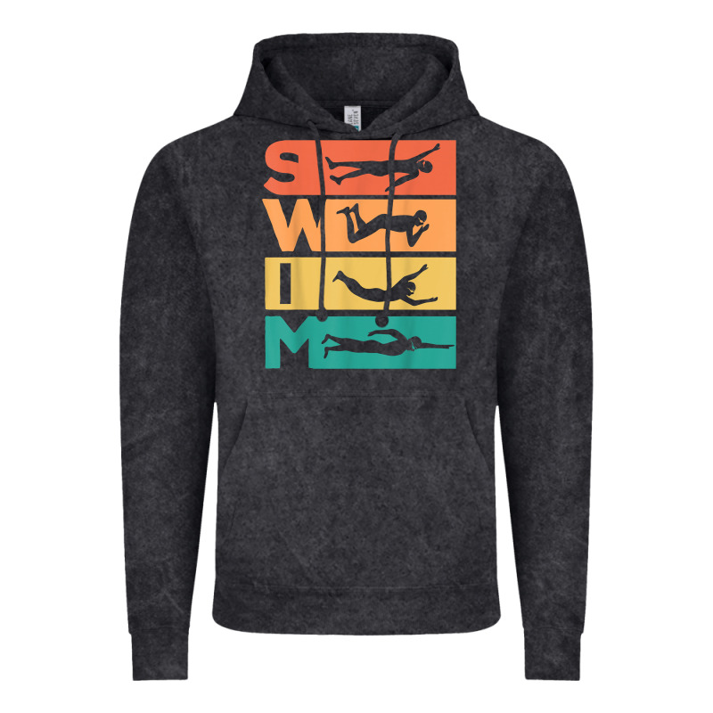 Retro Vintage Swimming Gift For Swimmers T Shirt Vintage Hoodie by FloraArt | Teevron