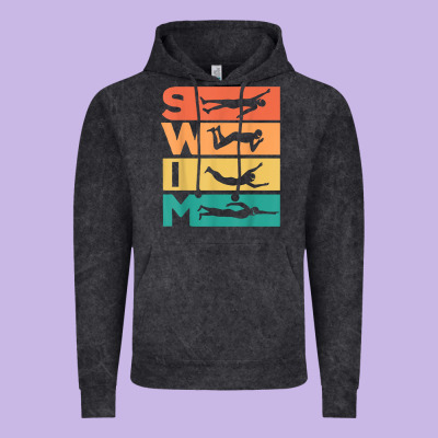 Retro Vintage Swimming Gift For Swimmers T Shirt Vintage Hoodie Designed By Floraart