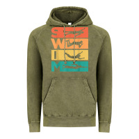 Vintage Olive retro vintage swimming gift for swimmers t shirt Vintage Hoodie - FloraArt