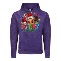Cloud Purple Merry Christmas Vintage Hoodie - CowhideDigitalArt
