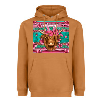Meerkat easter longhaired cow Heavyweight Hoodie - Jasminsmagicworld