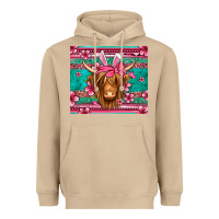Mushroom easter longhaired cow Heavyweight Hoodie - Jasminsmagicworld