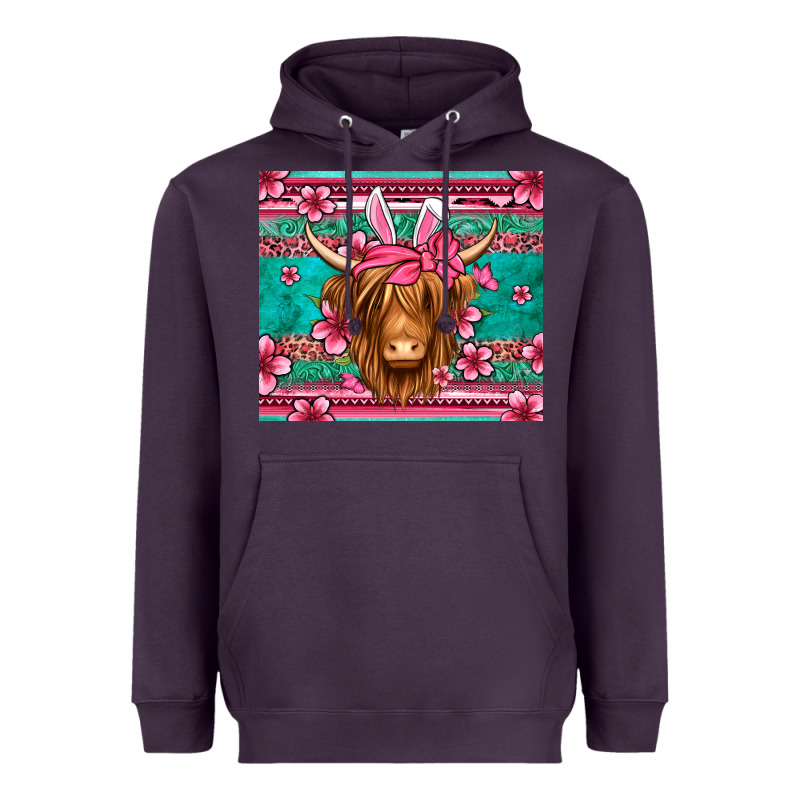 Easter Longhaired Cow Heavyweight Hoodie by Jasminsmagicworld | Teevron