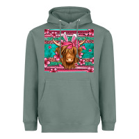 Sage easter longhaired cow Heavyweight Hoodie - Jasminsmagicworld