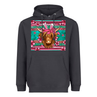 Smoke easter longhaired cow Heavyweight Hoodie - Jasminsmagicworld