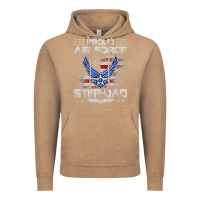 Vintage Coffee proud air force step dad veteran vintage flag veterans day t shirt Vintage Hoodie - FloraArt