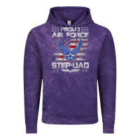 Cloud Purple proud air force step dad veteran vintage flag veterans day t shirt Vintage Hoodie - FloraArt