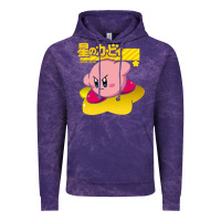 Cloud Purple kirby men's pink Vintage Hoodie - FloraArt