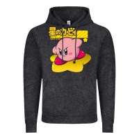 Vintage Black kirby men's pink Vintage Hoodie - FloraArt