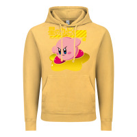 Vintage Mustard kirby men's pink Vintage Hoodie - FloraArt