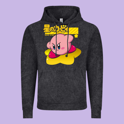 Kirby Men's Pink Vintage Hoodie Designed By Floraart