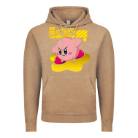 Vintage Coffee kirby men's pink Vintage Hoodie - FloraArt