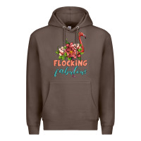 Coffee flamingo flocking fabulous Premium Hoodie - Artiststas