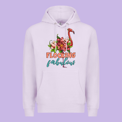 Flamingo Flocking Fabulous Premium Hoodie Designed By Artiststas