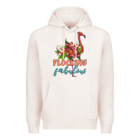 Pale Pink flamingo flocking fabulous Premium Hoodie - Artiststas