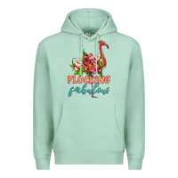 Seafoam flamingo flocking fabulous Premium Hoodie - Artiststas