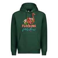 Sports Green flamingo flocking fabulous Premium Hoodie - Artiststas