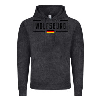Vintage Black wolfsburg deutschland germany german flag Vintage Hoodie - FloraArt