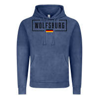 Vintage Denim wolfsburg deutschland germany german flag Vintage Hoodie - FloraArt