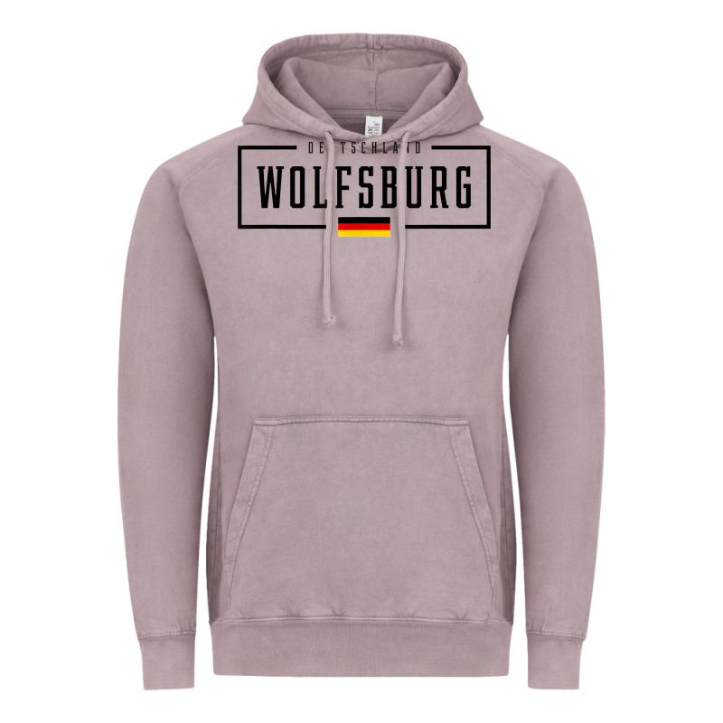 Wolfsburg Deutschland Germany German Flag Vintage Hoodie by FloraArt | Teevron