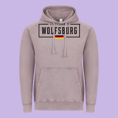 Wolfsburg Deutschland Germany German Flag Vintage Hoodie Designed By Floraart