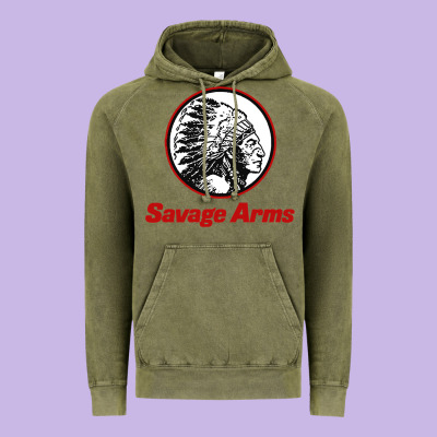 Savage Arms Vintage Hoodie Designed By Floraart