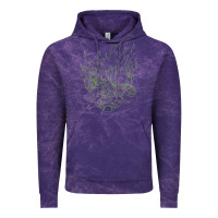 Cloud Purple Cyberpunk samurai Neon Green Vintage Hoodie - FloraArt
