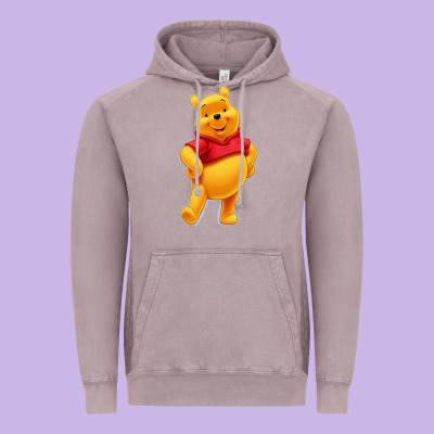 Pooh Vintage Hoodie Designed By Floraart