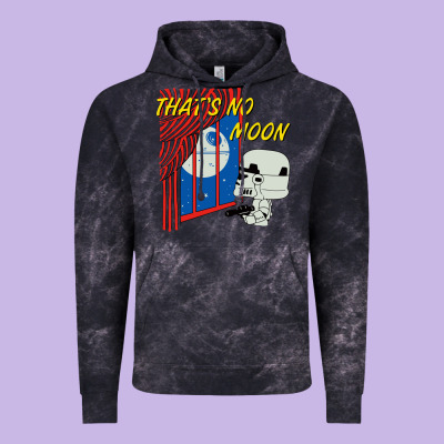 Thats No Moon Vintage Hoodie Designed By Floraart