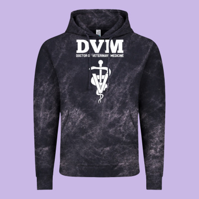 Doctor Of Veterinary Medicine Dvm Veterinarian Vet Tech Vintage Hoodie Designed By Floraart