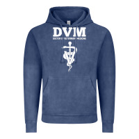 Vintage Denim Doctor of Veterinary Medicine DVM Veterinarian Vet Tech Vintage Hoodie - FloraArt