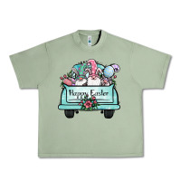 Oil Green easter gnomes truck Urban Heavy Tee - Jasminsmagicworld